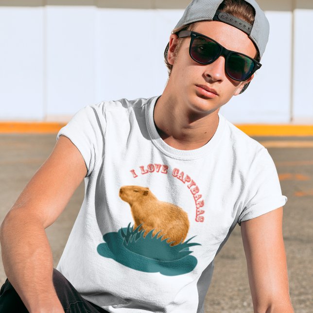 I Liebe Capybaras T-Shirt (I love capybaras)