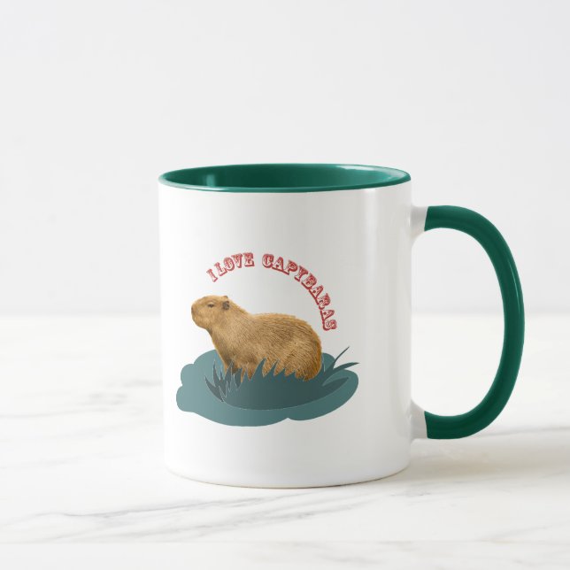 I Liebe Capybaras Tasse (Rechts)