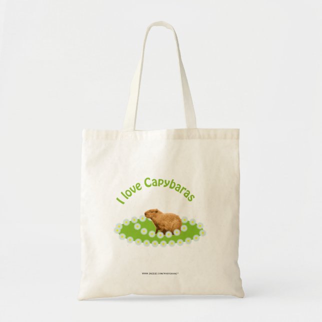 I Liebe Capybaras Tragetasche (Vorne)