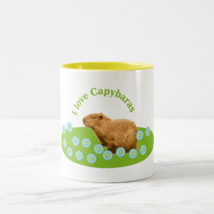 I Liebe Capybaras Zweifarbige Tasse
