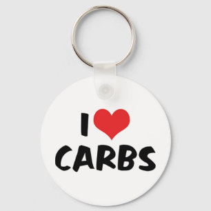 I Liebe Carbs Schlüsselanhänger
