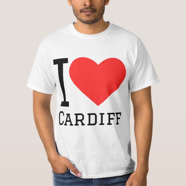 I Liebe Cardiff T-Shirt (Vorderseite)
