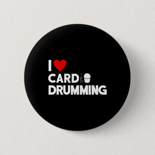 I Liebe Cardio Drumming Gym Fitness Cl Workout Button