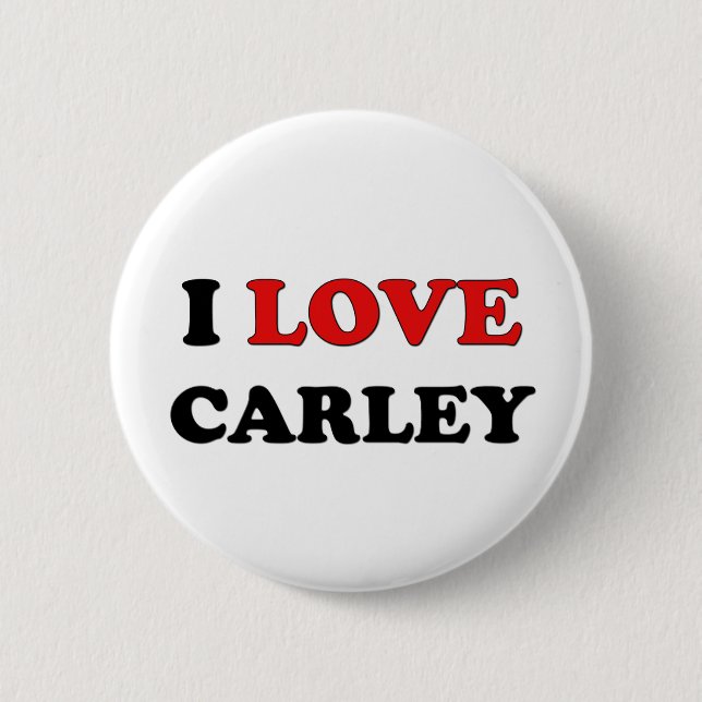 I Liebe Carley Button (Vorderseite)