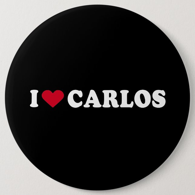 I LIEBE CARLOS BUTTON (Vorderseite)