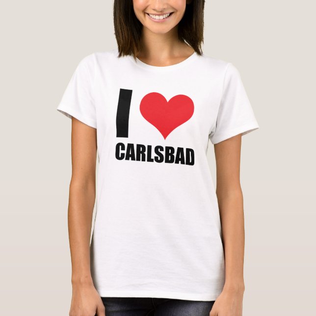 I Liebe Carlsbad T-Shirt (Vorderseite)