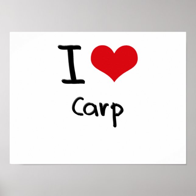 I Liebe Carp Poster (Vorne)