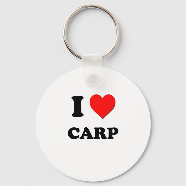 I Liebe Carp Schlüsselanhänger (Vorderseite)