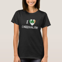 I Liebe Carrigaline Ireland Eire Flag Herz Shamroc