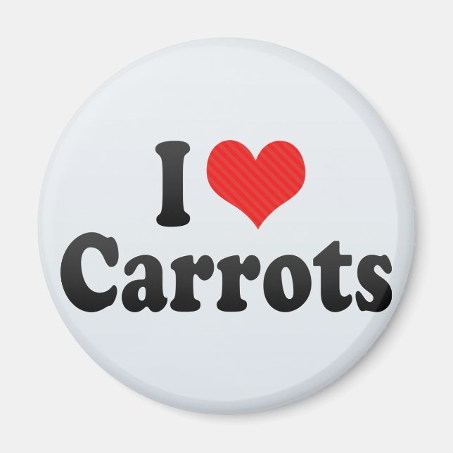 I Liebe Carrots Magnet (Vorne)
