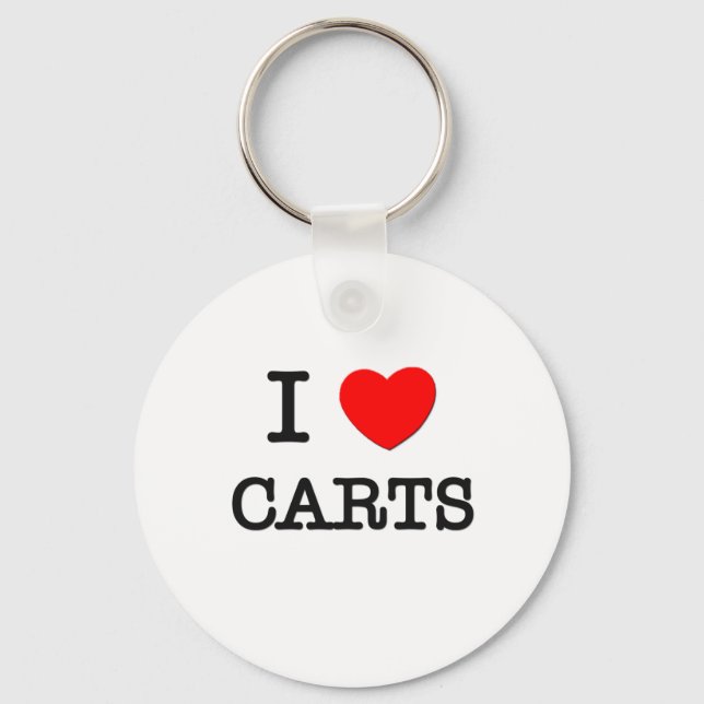 I Liebe Carts Schlüsselanhänger (Vorderseite)
