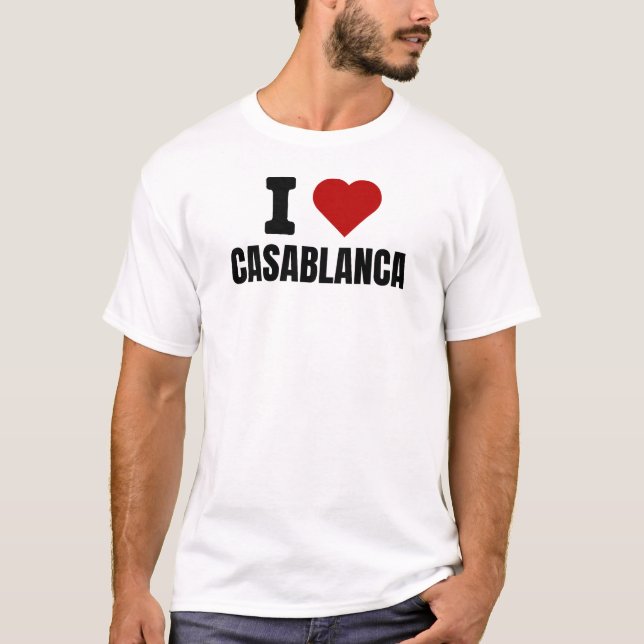 I Liebe casablanca - I heart casablanca morocco T-Shirt (Vorderseite)