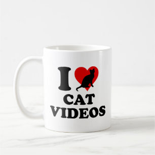 I Liebe Cat Videos Kaffee Tasse