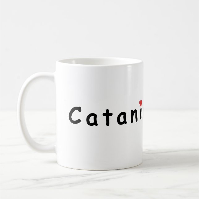 I Liebe Catania Italien Kaffeetasse (Links)
