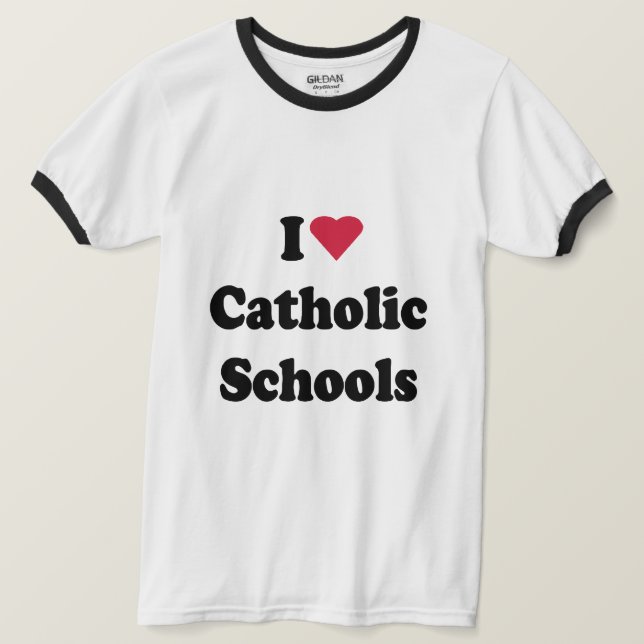 I LIEBE CATHOLIC SCHOOLS T-Shirt (Design vorne)