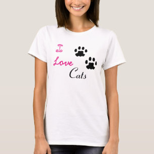 "I Liebe Cats" Frauenhanes Nano T - Shirt