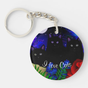 "I Liebe Cats" Schlüsselanhänger