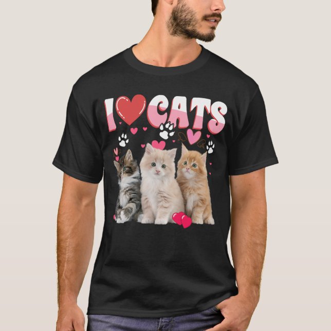 I Liebe Cats Shirt Cat lover T-Shirt - I Liebe Kät (Vorderseite)