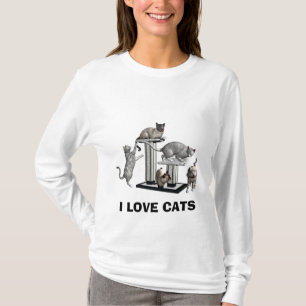 I LIEBE CATS T - SHIRT