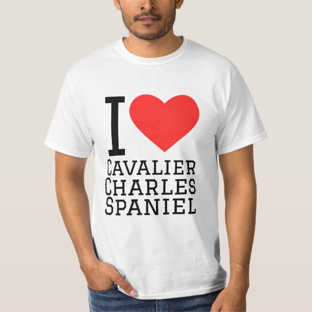 I Liebe cavalier Charles spaniel T-Shirt (Vorderseite)