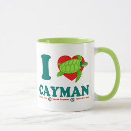 I Liebe Cayman Caribbean Style Souvenir Tasse