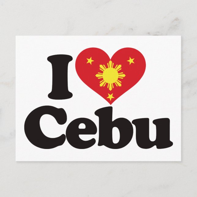 I Liebe Cebu Postkarte (Vorderseite)