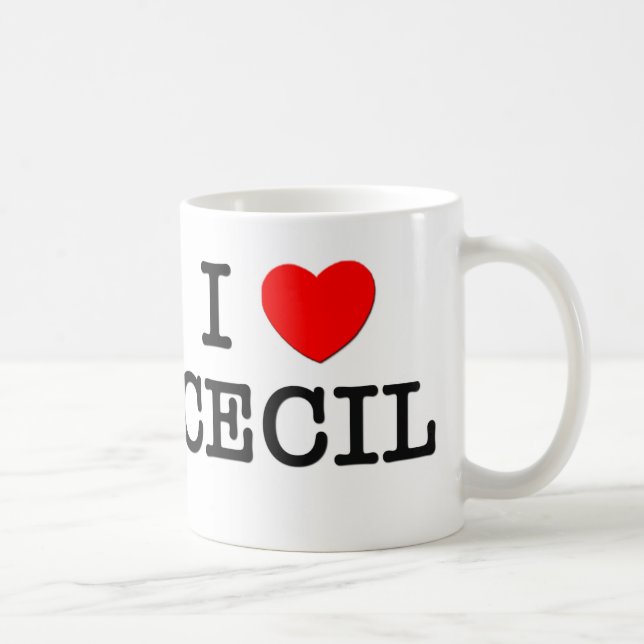 I Liebe Cecil Tasse (Rechts)