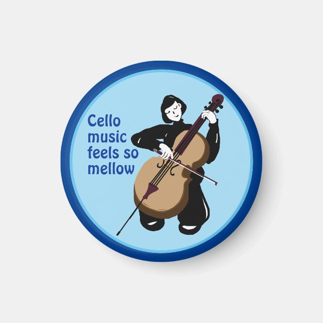 i Liebe Cello music Magnet (Vorne)