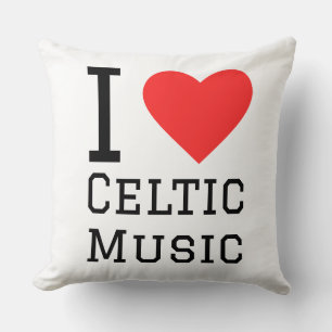 I Liebe Celtic music Kissen