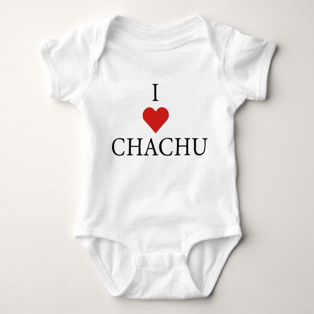 I LIEBE CHACHU Baby Bodysuit Baby Strampler (Vorderseite)