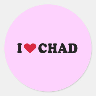 I LIEBE CHAD RUNDER AUFKLEBER