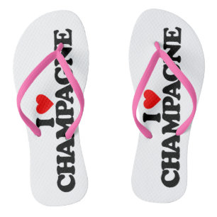I LIEBE CHAMPAGNE FLIP FLOPS