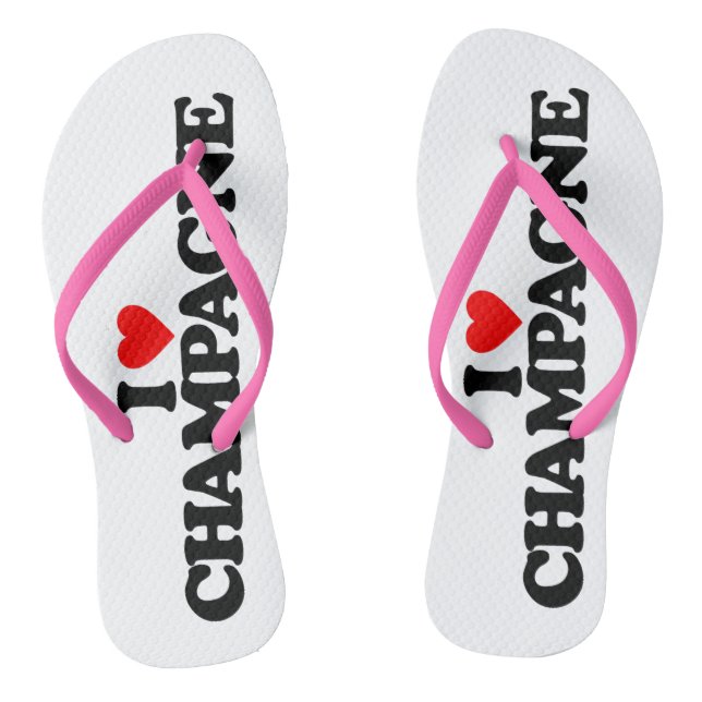 I LIEBE CHAMPAGNE FLIP FLOPS (Fußbett)