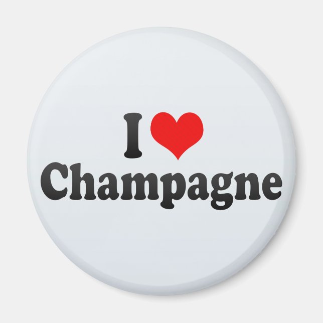 I Liebe Champagne Magnet (Vorne)