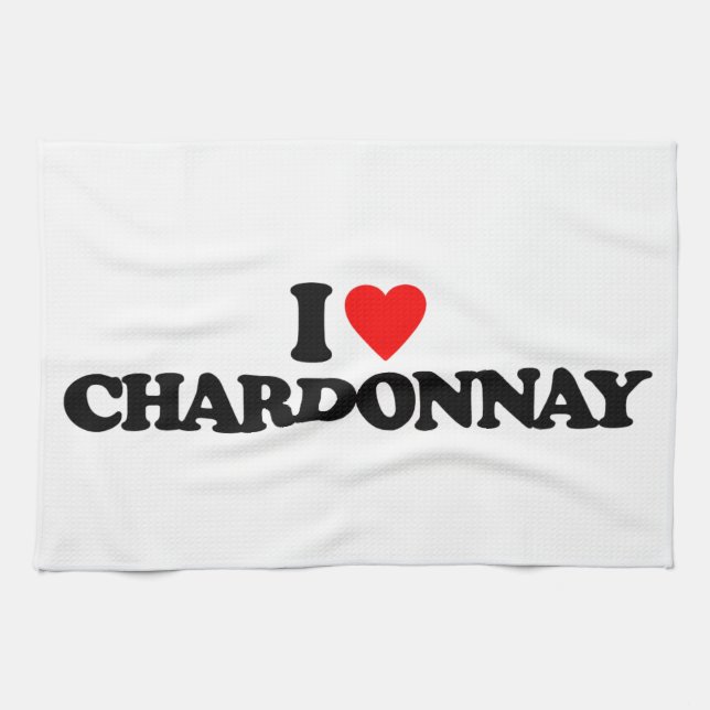 I LIEBE CHARDONNAY HANDTUCH (Horizontal)