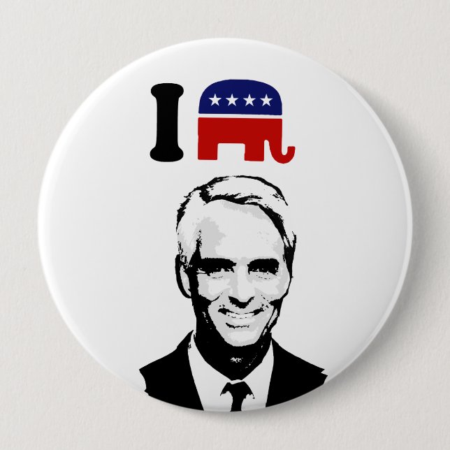 I Liebe Charlie Crist Button (Vorderseite)