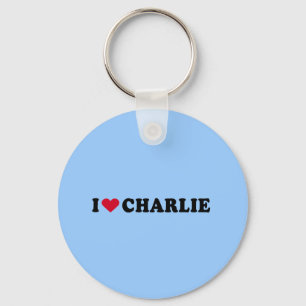 I LIEBE CHARLIE SCHLÜSSELANHÄNGER