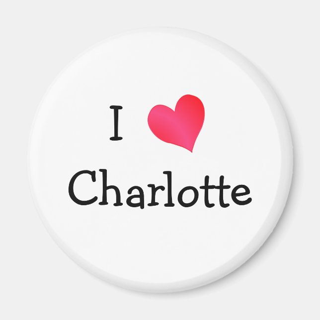 I Liebe Charlotte Magnet (Vorne)