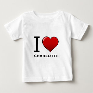 I LIEBE CHARLOTTE, NC - NORD-CAROLINA BABY T-SHIRT