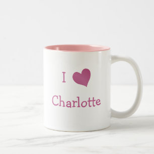I Liebe Charlotte Zweifarbige Tasse