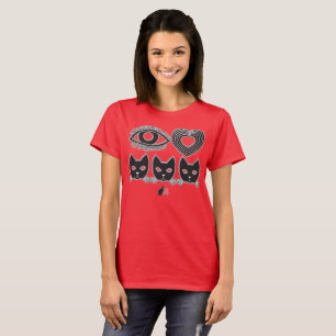 I Liebe Chat-Symbole T-Shirt