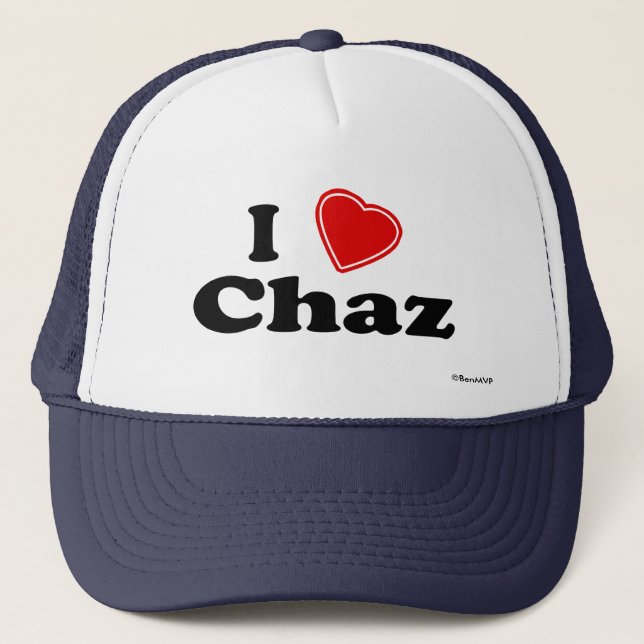 I Liebe Chaz Truckerkappe (Vorderseite)