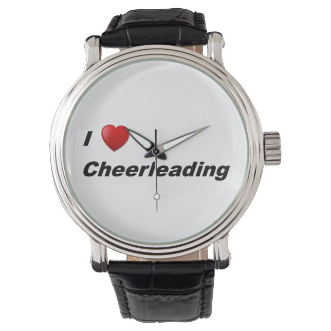 I Liebe Cheerleader Armbanduhr (Vorderseite)