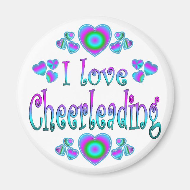 I Liebe Cheerleader Magnet (Vorne)