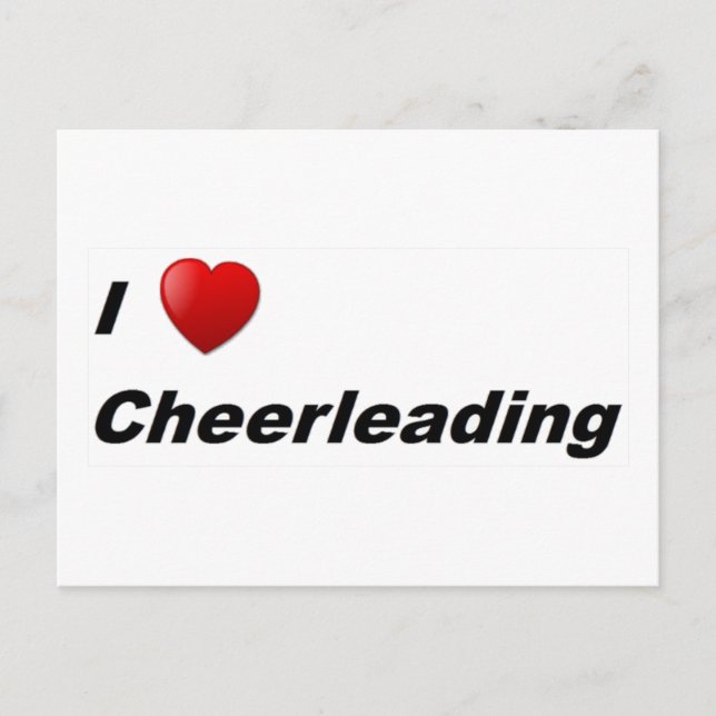 I Liebe Cheerleader Postkarte (Vorderseite)
