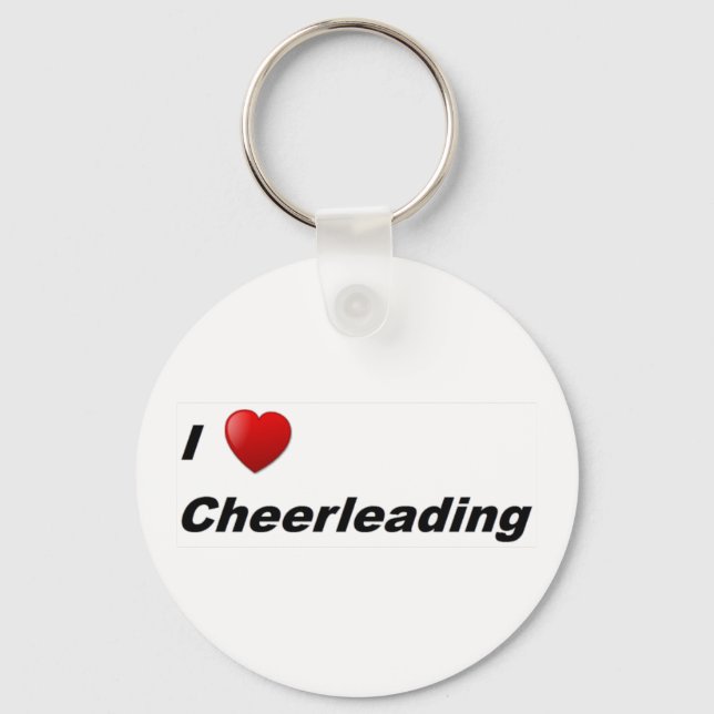 I Liebe Cheerleader Schlüsselanhänger (Vorderseite)