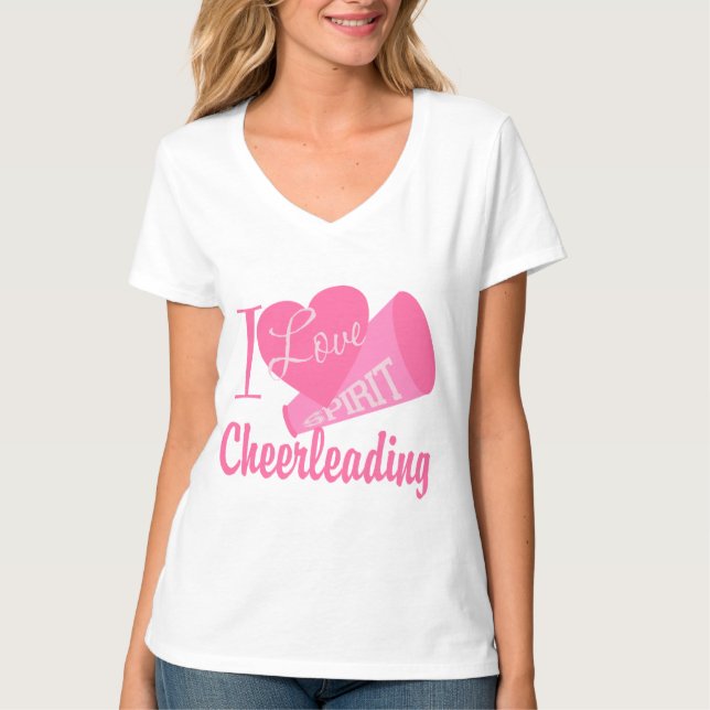 I Liebe Cheerleader T-Shirt (Vorderseite)
