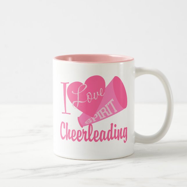 I Liebe Cheerleader Zweifarbige Tasse (Rechts)