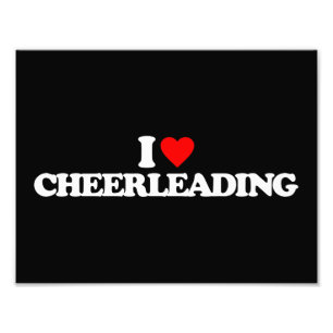 I LIEBE CHEERLEADING FOTODRUCK
