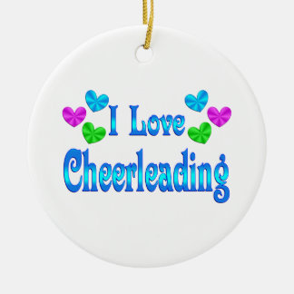 I Liebe Cheerleading Keramik Ornament